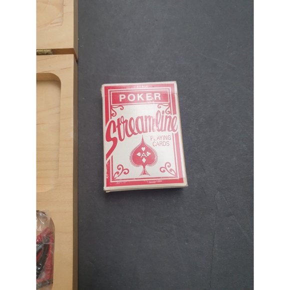 Cribbage Game Set Travel Wood Box Great American - Picture 5 of 11